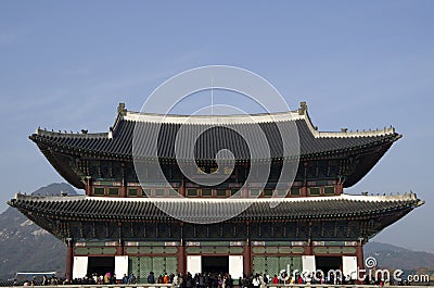 Gyeongbokgung Palace korea Editorial Stock Photo