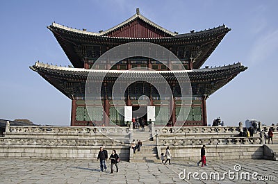 Gyeongbokgung Palace korea Editorial Stock Photo