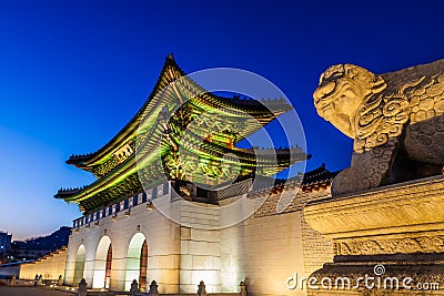 Gyeongbokgung Palace korea Stock Photo