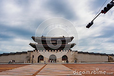 Gyeongbokgung royal palace of the Joseon dynasty in Seoul Korea Editorial Stock Photo