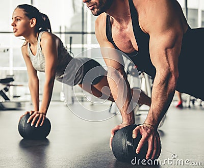 At the gym Stock Photo