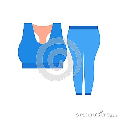 Gym clothes icon vector sign and symbol isolated on white background, Gym clothes logo concept Vector Illustration