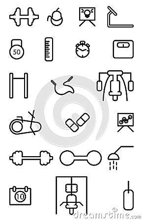 Gym icon Vector Illustration