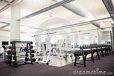 Gym with no people Stock Photo