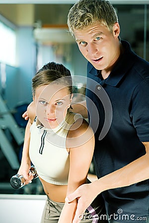 Gym professional Stock Photo