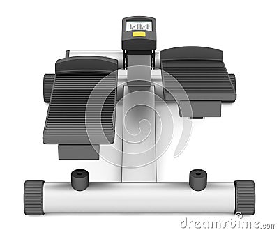 Gym stepper on white Stock Photo