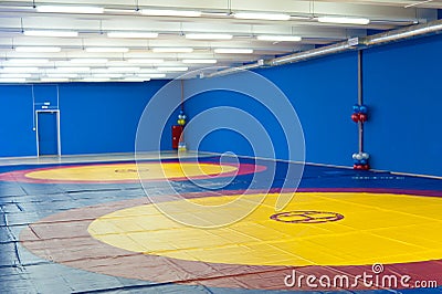 Gym for wrestling Stock Photo