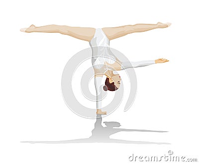 The gymnast Vector Illustration