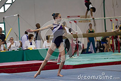 Gymnast Girl Floor Dance Nationals Editorial Stock Photo