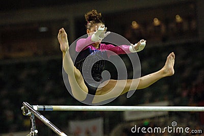 Gymnast Uneven Bars 01 Stock Images - Image: 1753084