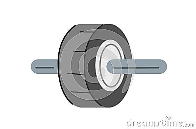 Gymnastic roller concept Vector Illustration