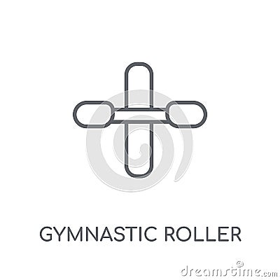 Gymnastic Roller linear icon. Modern outline Gymnastic Roller lo Vector Illustration