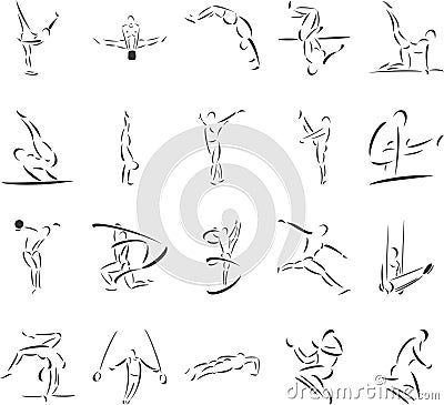 Gymnastics Vector Illustration