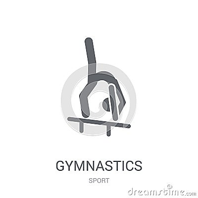 Gymnastics icon. Trendy Gymnastics logo concept on white background from Sport collection Vector Illustration