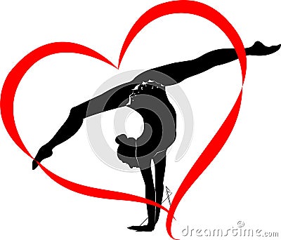 Gymnastics logo Vector Illustration