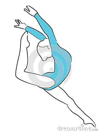 Gymnastics: Women Vector Illustration