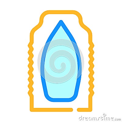 Gynecological suppositories color icon vector illustration sign Vector Illustration