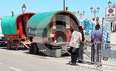 Gypsies in Saintes Maries de la Mer, France Editorial Stock Photo