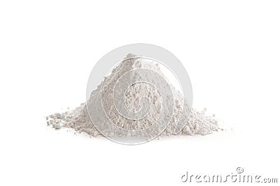 Gypsum plaster, also called Plaster of Paris or calcined gypsum Stock Photo