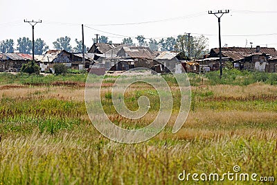 Gypsy colony Stock Photo