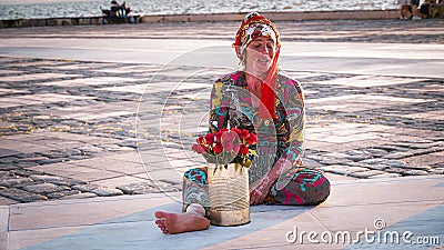 A gypsy woman Editorial Stock Photo