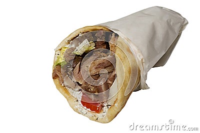 Gyros Pita Stock Photo