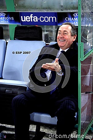 GÃ©rard Houllier is a French football coach. Editorial Stock Photo