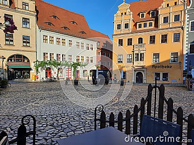 GÃ¶rlitz old town square sunny summer historic architecture germany Editorial Stock Photo