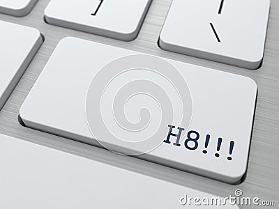 H8. Internet Concept. Stock Photo