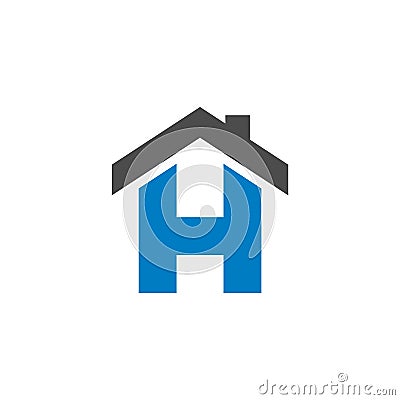 H Letter Home Shape vector Logo Template Illustration Design. Vector EPS 10 Vector Illustration