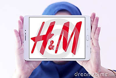 H&M clothing-retail company app Editorial Stock Photo