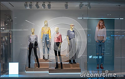 H&M shop at Mega Bangna, Bangkok, Thailand, Apr 10, 2018 Editorial Stock Photo