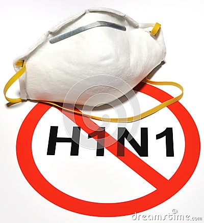 H1N1 Flu Prevention Stock Photo