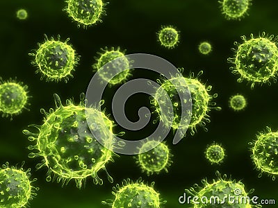 H1n1 viruses Stock Photo