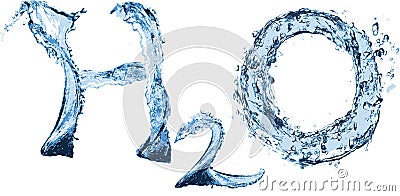 H2O Vector Illustration