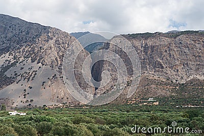 The Ha gorge mountain valley, Crete, Greece Stock Photo