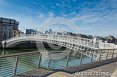 Ha penny Bridge, Dublin Editorial Stock Photo