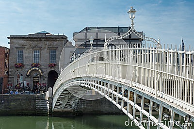 Ha penny Bridge, Dublin Editorial Stock Photo