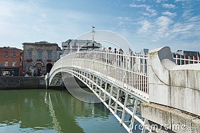 Ha penny Bridge, Dublin Editorial Stock Photo