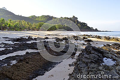 Haad Farang beach at Mook island early in the morning Stock Photo