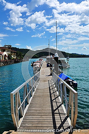 The Habour in Langkawi Stock Photo