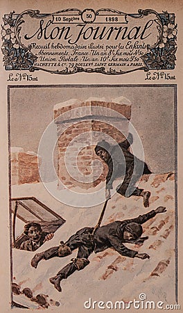 Hachette Publisher 1896 Stock Photo