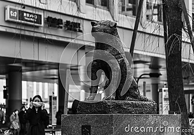 Hachiko Memorial Statue III Editorial Stock Photo