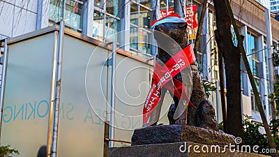 Hachiko statue at Shibuya station Editorial Stock Photo