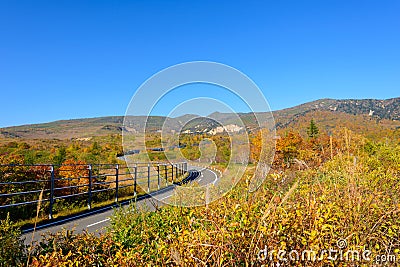 Hachimantai Aspite Line Stock Photo