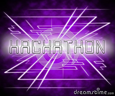 Hackathon Technology Threat Online Coding 3d Illustration Stock Photo