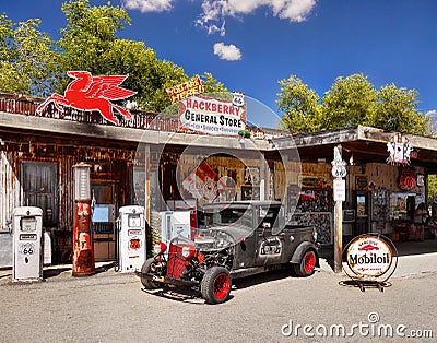 Hackberry, Historic Route 66, Arizona Editorial Stock Photo