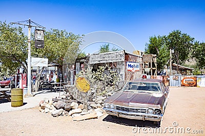 Hackberry ghost town near route 66 Editorial Stock Photo
