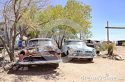 Hackberry ghost town near route 66 Editorial Stock Photo