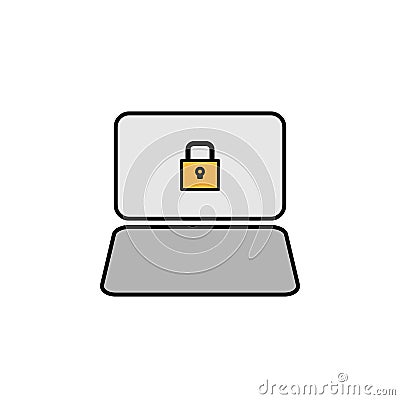 Hacker, antivirus icon. Can be used for web, logo, mobile app, UI, UX Stock Photo